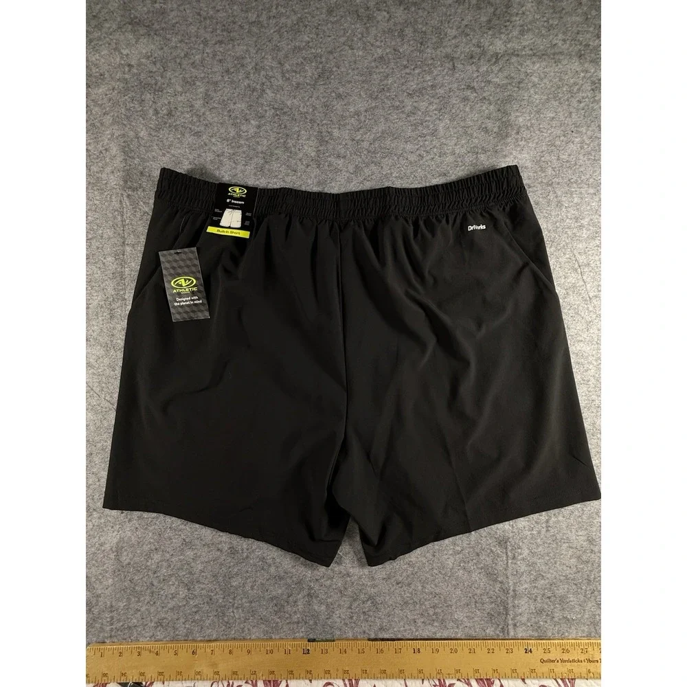 Athletic Works  2 In 1 Short Men's 2XL - Black - NEW WITH TAGS - Picture 11 of 14